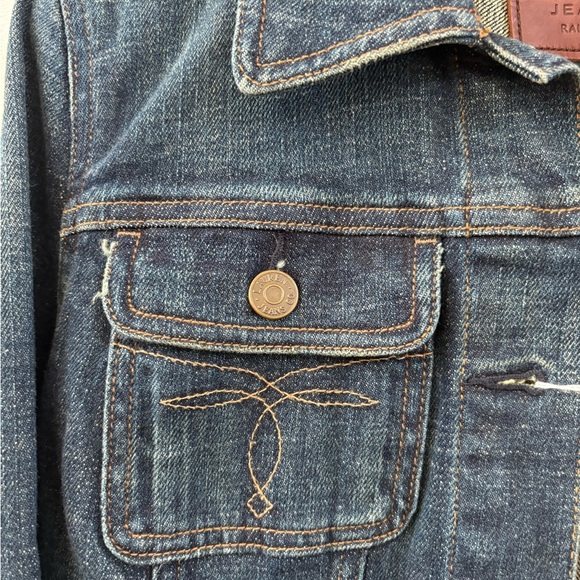 NWOT Ralph Lauren Dark Blue Jean Jacket - Picture 5 of 6